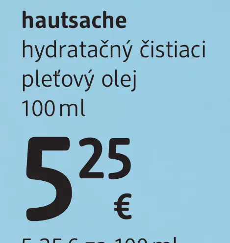 Hautsache hydratačný čistiaci pleťový olej