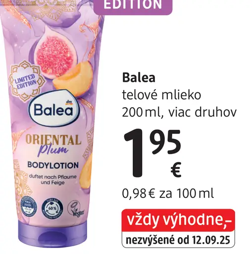 Balea telové mlieko