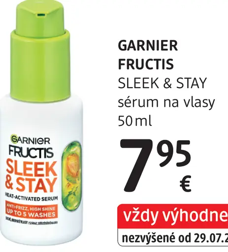 GARNIER FRUCTIS SLEEK & STAY sérum na vlasy