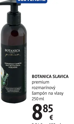BOTANICA SLAVICA premium rozmarínový šampón na vlasy