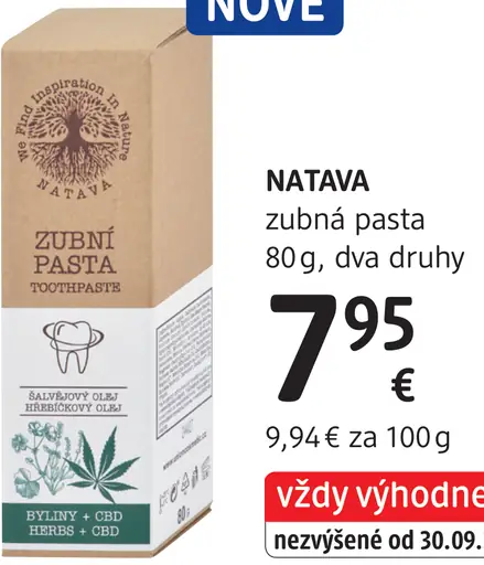 NATAVA zubná pasta