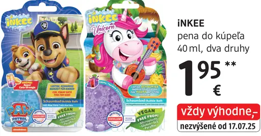 INKEE pena do kúpeľa