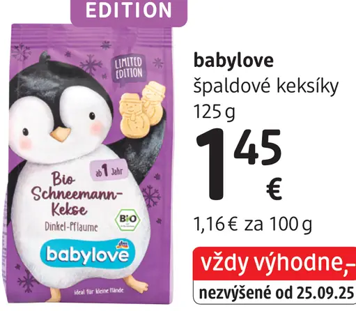 Babylove špaldové keksky