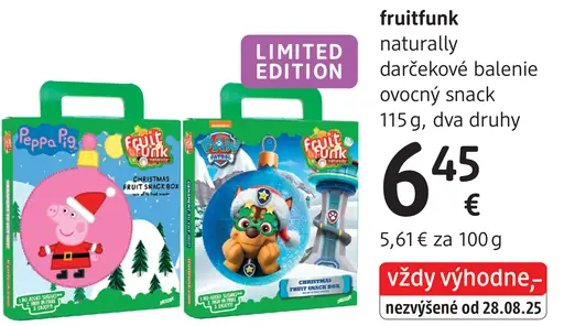 Fruitfunk naturally darčekové balenie ovocný snack