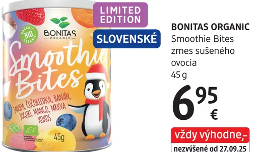 BONITAS ORGANIC Smoothie Bites zmes sušeného ovocia