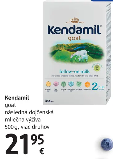 Kendamil goat následná dojčenská mliečna výživa