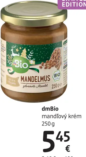 DmBio mandľový krém