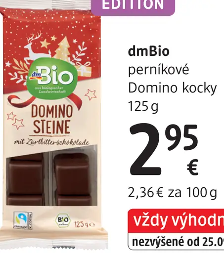 DmBio perníkové Domino kocky