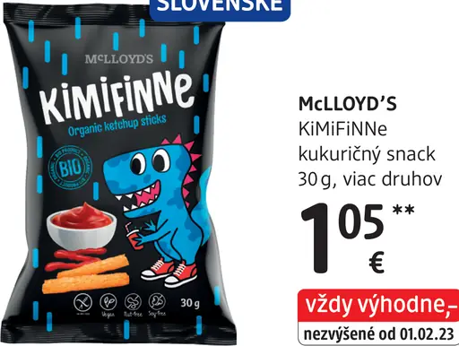 McLloyd's KiMiFiNNE kukuričný snack
