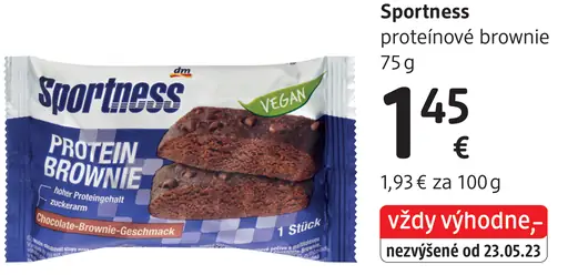 Sportness proteínové brownie