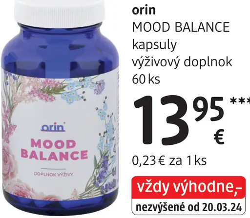 Orin MOOD BALANCE kapsuly