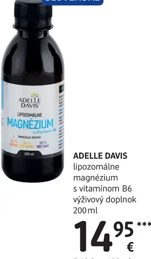 ADELLE DAVIS lipozomálne magnézium s vitamínom B6