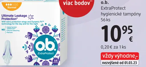 O.b. ExtraProtect hygienické tampóny