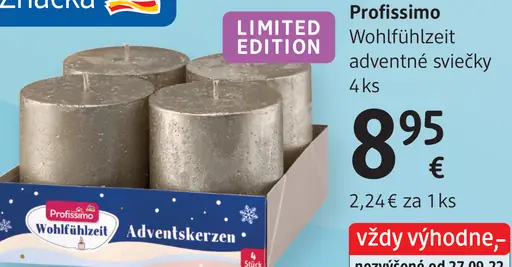 Profissimo Wohlfühlzeit adventné sviečky