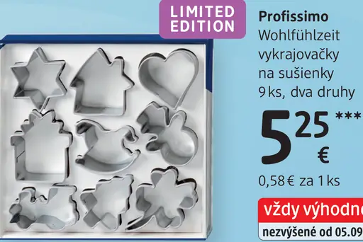 Profissimo Wohlfühlzeit vykrajovačky na sušienky
