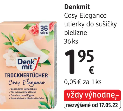 Denkmit Cosy Elegance utierky do sušičky bielizne