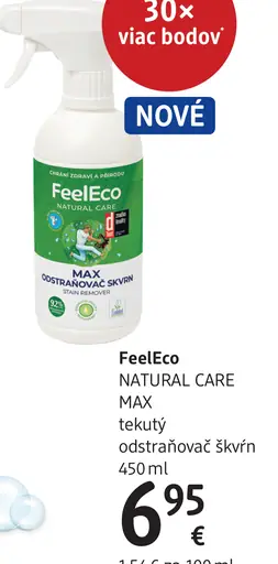 FeelEco NATURAL CARE MAX tekutý odstraňovač škvŕn