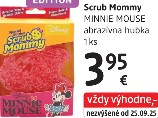 Scrub Mommy MINNIE MOUSE abrazívna hubka