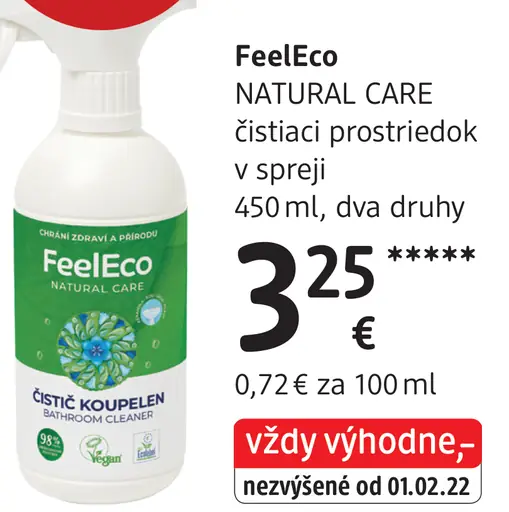 FeelEco NATURAL CARE čistiaci prostriedok