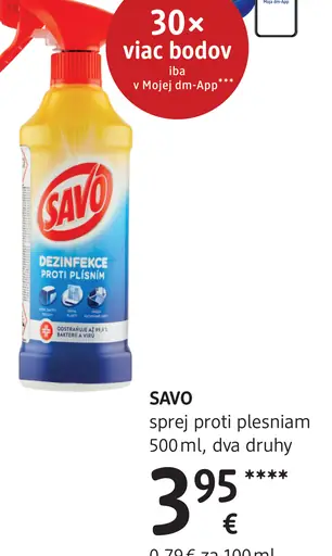 SAVO sprej proti plesniam