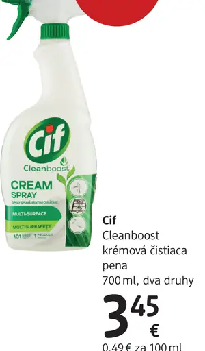 Cif Cleanboost krémová čistiaca pena