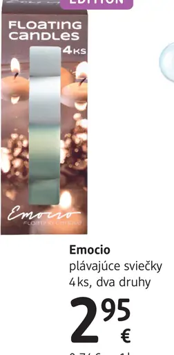 Emocio plávajúce sviečky