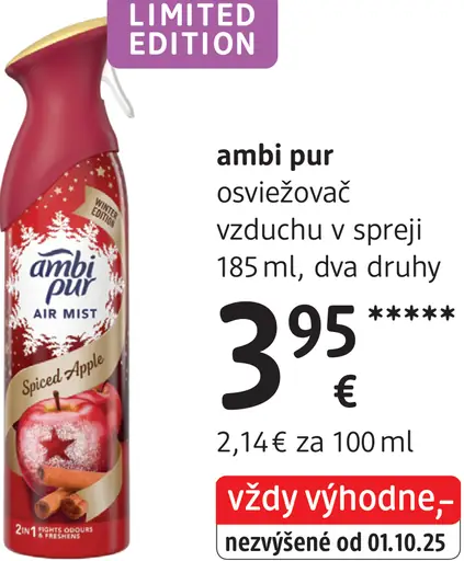 Ambi pur osviežovač vzduchu v spreji