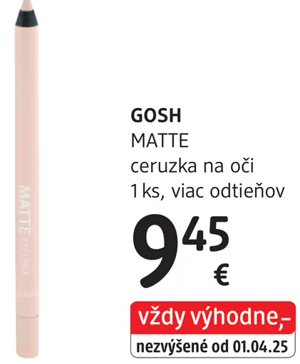 Gosh Matte ceruzka na oči