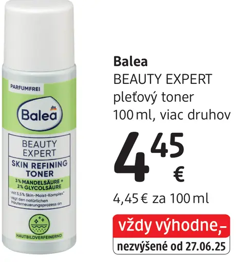 Balea BEAUTY EXPERT pleťový toner