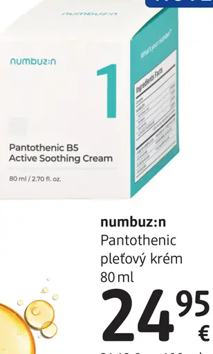 Numbuz:n Pantothenic pleťový krém