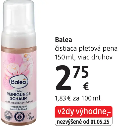 Balea čistiaca pleťová pena