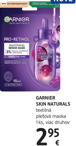 Garnier Textilná pleťová maska