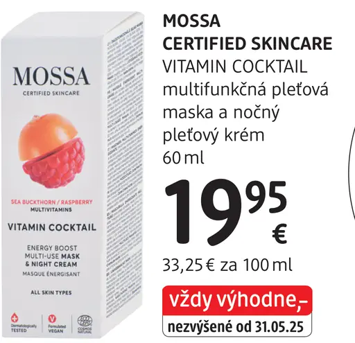 MOSSA multufunkčná pleťová maska