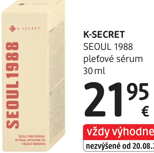 K-SECRET SEOUL 1988 pleťové sérum