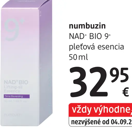 Numbuzin NAD+ BIO 9 pleťová esencia