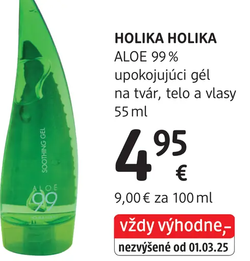 HOLIKA HOLIKA ALOE 99% upokojujúci gél