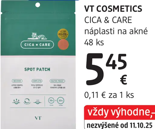 VT COSMETICS CICA & CARE náplasti na akné