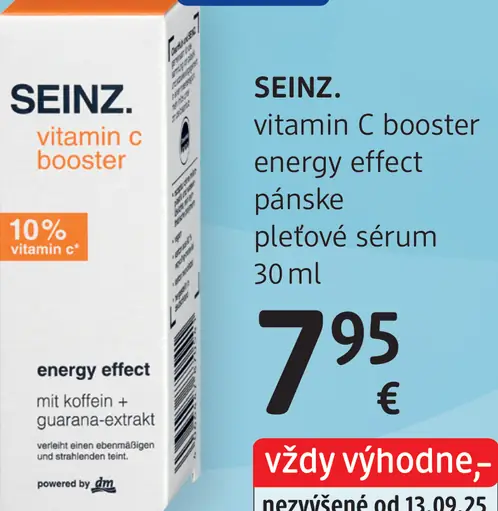 SEINZ. vitamin C booster energy effect sérum
