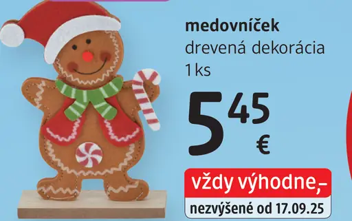 Medovníček drevená dekorácia