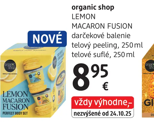 Organic shop Lemon Macaron Fusion darčekové balenie
