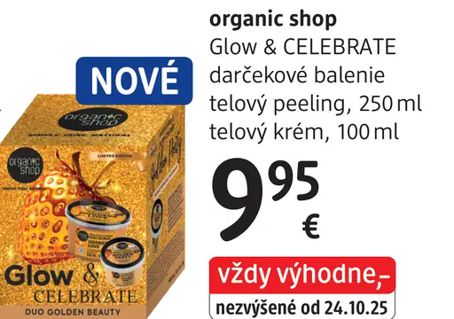 Organic shop Glow & Celebrate darčekové balenie