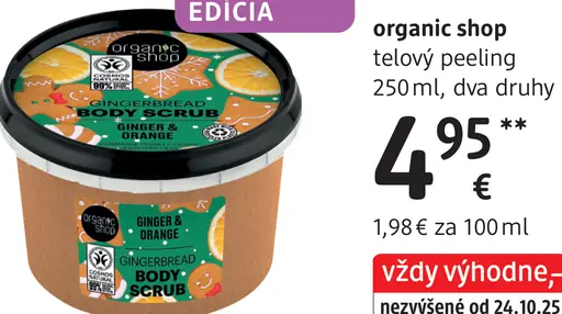 Organic shop telový peeling