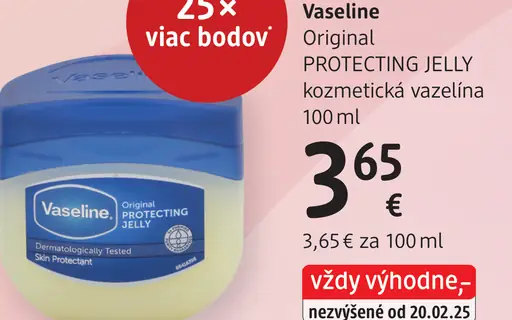 Vaseline Original PROTECTING JELLY kozmetická vazelína