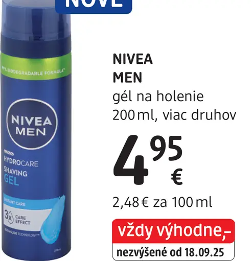 Nivea MEN penu na holenie, viac druhov
