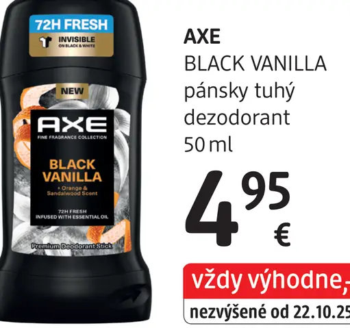 Axe Black Vanilla tuhý dezodorant