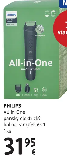 Philips All-in-One pánsky elektrický holiaci strojček