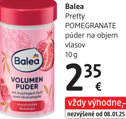 Balea Pretty Pomegranate púder na objem vlasov