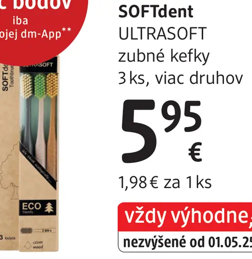 SOFTdent ULTRASOFT zubné kefky