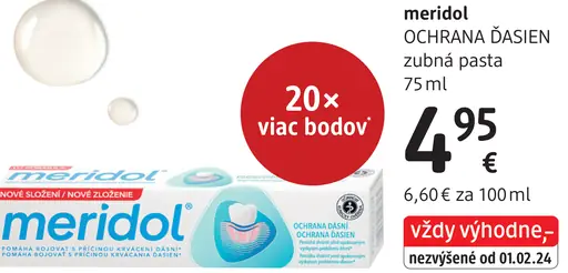 Meridol OCHRANA ĎASIEN zubná pasta