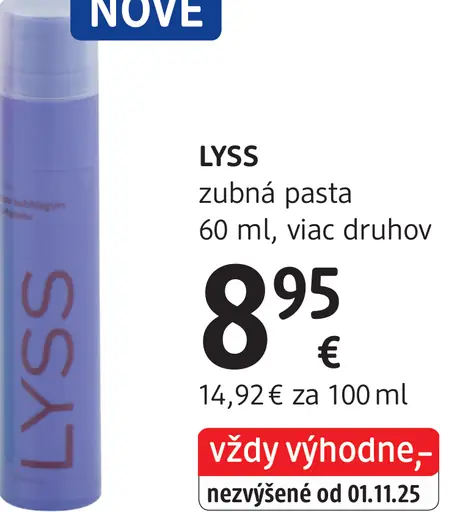 LYSS zubná pasta